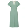 Hugo Boss Boss V-neck Dress In Green