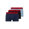 Hugo Three-pack Of Logo-waistband Trunks In Stretch Cotton In Patterned