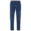 HUGO Tapered-fit jeans in blue denim
