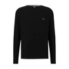 Hugo Boss Pajama T-shirt With Embroidered Logo In Black