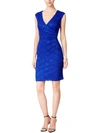 CONNECTED APPAREL WOMENS LACE SEQUINED COCKTAIL DRESS