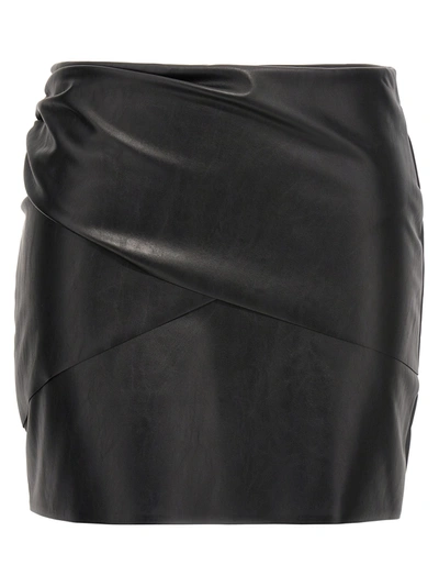 Wolford X N21 Jo Leather Miniskirt In Black