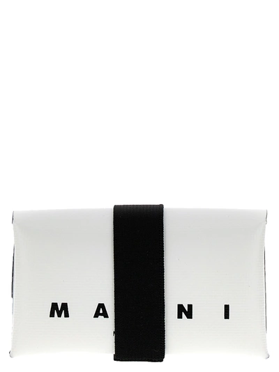 Marni Logo-print Folded Wallet In White