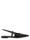 Brunello Cucinelli Slingback Ballet Flats With Precious Strap In Black