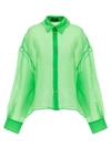 A.w.a.k.e. Organdy 80s Shirt Shirt And Blouse Green