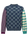 MARNI PATTERNED YARN SWEATER SWEATER, CARDIGANS MULTICOLOR