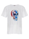 Alexander Mcqueen Solarized Skull Printed Cotton T-shirt