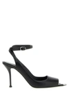 ALEXANDER MCQUEEN PUNK SANDALS BLACK