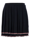 Thom Browne Navy Virgin Wool Full Needle Skirt
