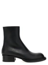 ALEXANDER MCQUEEN STACK BOOTS, ANKLE BOOTS BLACK