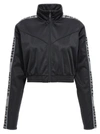 ROTATE BIRGER CHRISTENSEN SUNDAY CAPSULE CROPPED SWEATSHIRT BLACK