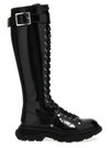 ALEXANDER MCQUEEN TREAD SOLE BOOTS, ANKLE BOOTS BLACK
