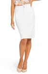 Nydj Hollywood High Rise Skirt In Optic White