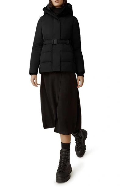 Canada Goose Mckenna Belted Jacket In Black