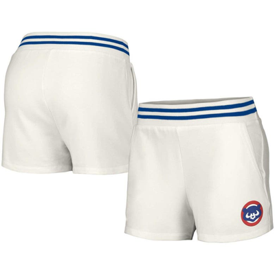 Lusso White Chicago Cubs Maeg Tri-blend Pocket Shorts