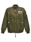 DSQUARED2 CLASSIC BOMBER JACKET CASUAL JACKETS, PARKA GREEN