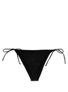 Mc2 Saint Barth Woman Swim Briefs With Black Rhinestones In Black
