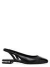 STUART WEITZMAN CRYSTAL FLAT SHOES BLACK