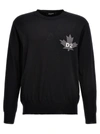 DSQUARED2 D2 LEAF TOP SWEATER, CARDIGANS BLACK