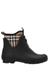 Burberry Flinton Check Waterproof Rain Boot