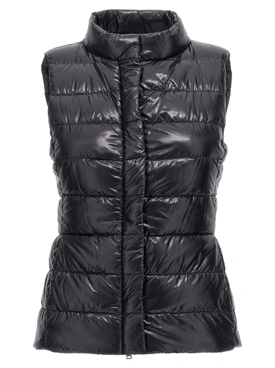 Herno Giulia Sleeveless Down Puffer Gilet In Black