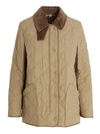 Burberry Corduroy And Leather-trimmed Quilted Shell Jacket