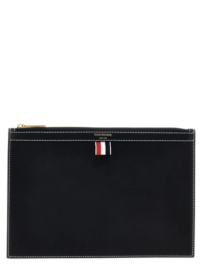 Thom Browne Small Document Pouch Clutch Blue