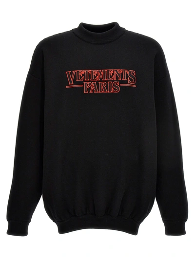 Vetements Sweater In Black