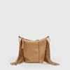 Allsaints Women's Frankie Leather Crossbody Bag In Beige