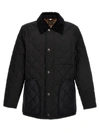 Burberry Man Puffer Black Size L Polyester In Black
