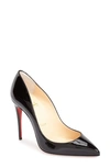 Christian Louboutin Pigalle Follies Pointed Toe Pump In Black Patent