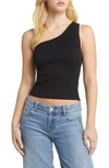Topshop Ladder Sttich Metallic Sleeveless Sweater In Black