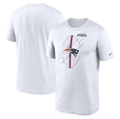 Nike Men's Dri-fit Icon Legend (nfl New England Patriots) T-shirt In White