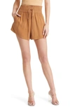 OPEN EDIT TIE WAIST PULL-ON SHORTS