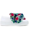 JOSHUA SANDERS FLORAL BOW SLIP-ON trainers,10078WHITEAIROABOW12089586