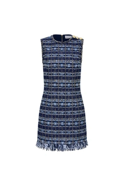 Rebecca Vallance Caroline Mini Dress In Blue