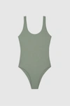 Anine Bing Jace One Piece In Artichoke In Green