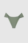 Anine Bing Naya Bikini Bottom In Artichoke In Green