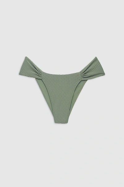 Anine Bing Naya Bikini Bottom In Artichoke In Green