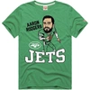 HOMAGE HOMAGE AARON RODGERS GREEN NEW YORK JETS CARICATURE T-SHIRT