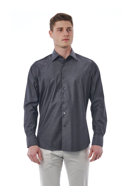 Bagutta Gray Cotton Shirt