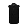 Hugo Boss Oversized-fit Sleeveless Jacket In Stretch Wool In Black