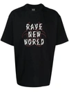 44 Label Group Graphic-print Cotton T-shirt In Black