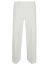 AVENUE MONTAIGNE AVENUE MONTAIGNE CROPPED FRAYED DENIM TROUSERS