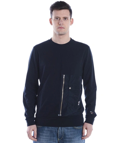 Daniele Alessandrini Sweatshirt Hoodie In Blue