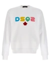 Dsquared2 'chic Fit' Crewneck Sweater In White