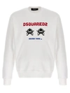 Dsquared2 Arcade Twins-print Sweatshirt In White