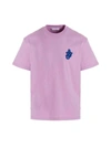 Jw Anderson Pink Logo Patch T-shirt