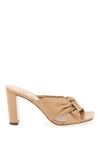 Jimmy Choo Avenue 85 Knotted Leather Mules