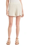 Splendid Cosette Pointelle Shorts In Natural
